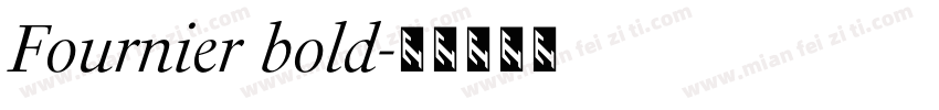 Fournier bold字体转换
